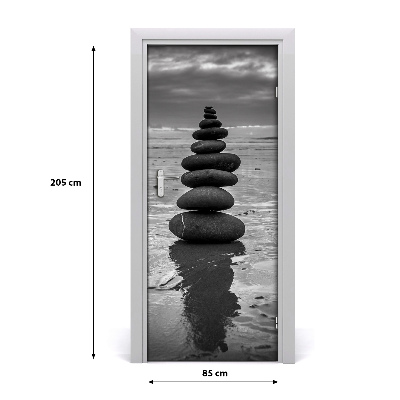 Fototapeta na dveře kameny na pláži