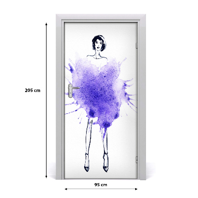 Samolepící fototapeta na dveře Ilustrace móda