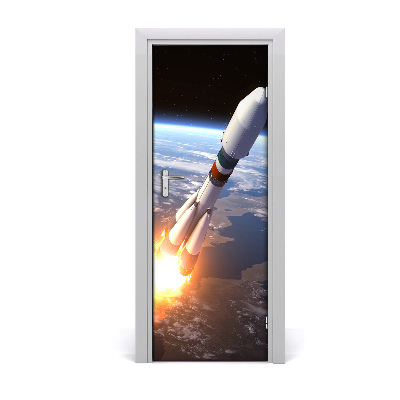 Fototapeta samolepící dveře kosmická raketa