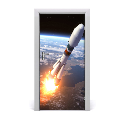 Fototapeta samolepící dveře kosmická raketa
