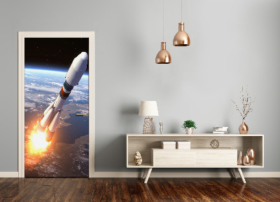 Fototapeta samolepící dveře kosmická raketa