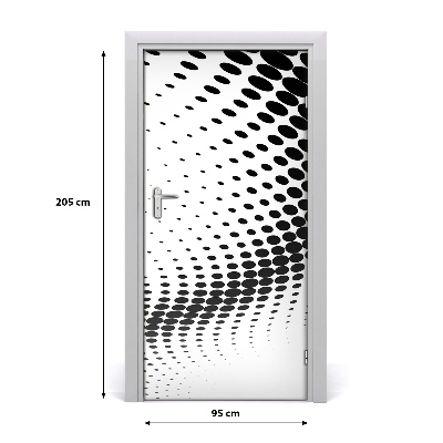 Samolepící fototapeta na dveře geometrické pozadí