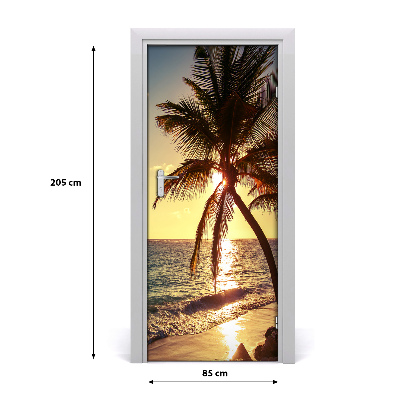 Fototapeta na dveře tropická pláž