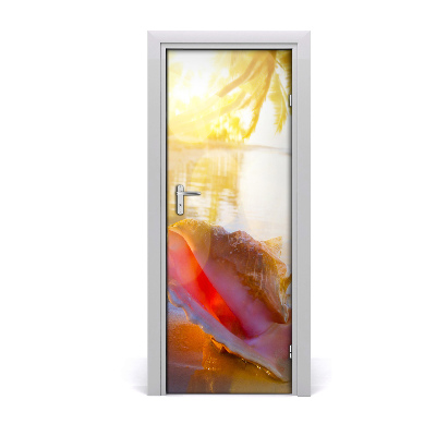 Fototapeta na dveře mušle pláž