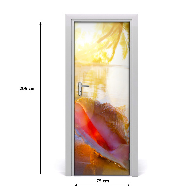Fototapeta na dveře mušle pláž
