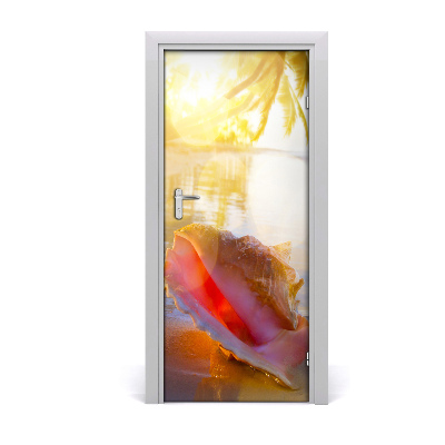 Fototapeta na dveře mušle pláž