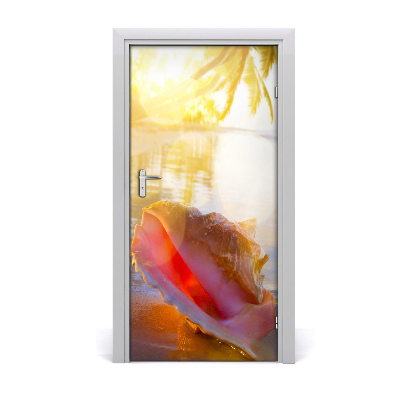 Fototapeta na dveře mušle pláž