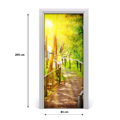 Fototapeta na dveře stezka v lese