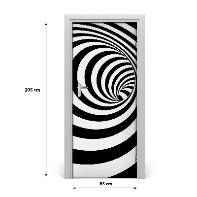 Samolepící fototapeta na dveře Spirála v pásky