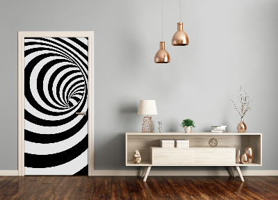 Samolepící fototapeta na dveře Spirála v pásky