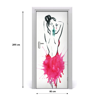 Samolepící fototapeta na dveře Ilustrace móda