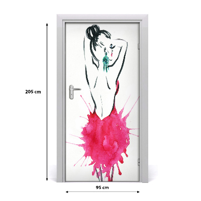 Samolepící fototapeta na dveře Ilustrace móda