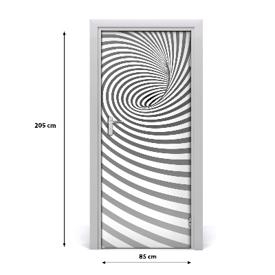 Samolepící fototapeta na dveře Spirála v pásky