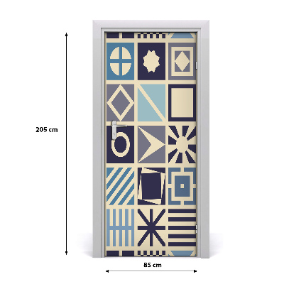 Fototapeta na dveře geometrické pozadí
