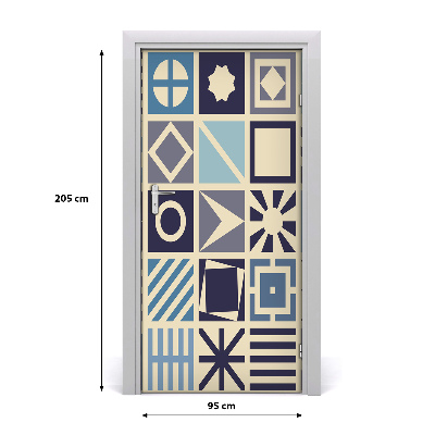 Fototapeta na dveře geometrické pozadí