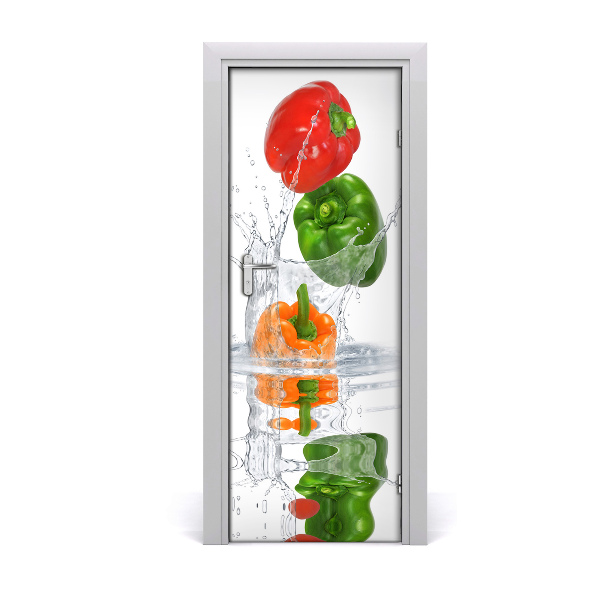Fototapeta na dveře do domu samolepící paprika
