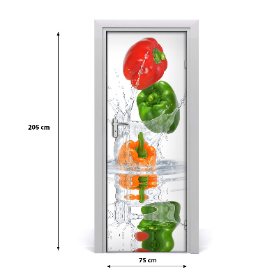 Fototapeta na dveře do domu samolepící paprika