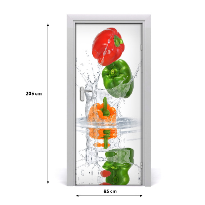 Fototapeta na dveře do domu samolepící paprika
