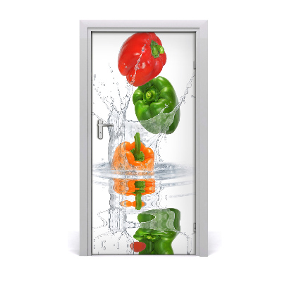 Fototapeta na dveře do domu samolepící paprika