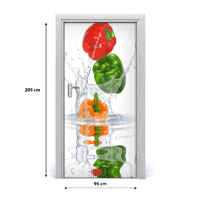 Fototapeta na dveře do domu samolepící paprika