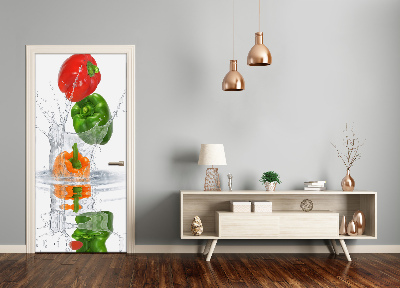Fototapeta na dveře do domu samolepící paprika