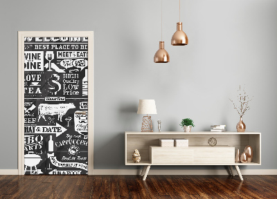 Fototapeta na dveře restaurace