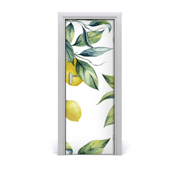 Fototapeta na dveře do domu samolepící citrony