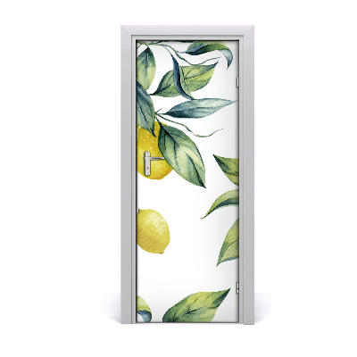 Fototapeta na dveře do domu samolepící citrony
