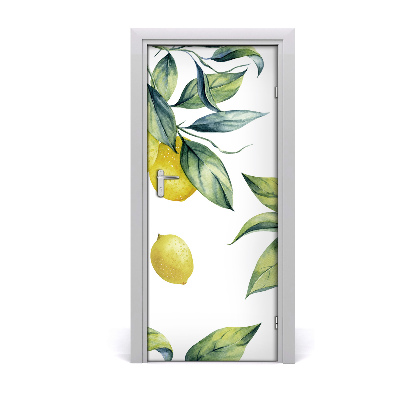 Fototapeta na dveře do domu samolepící citrony