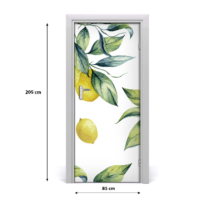 Fototapeta na dveře do domu samolepící citrony