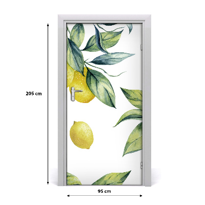 Fototapeta na dveře do domu samolepící citrony