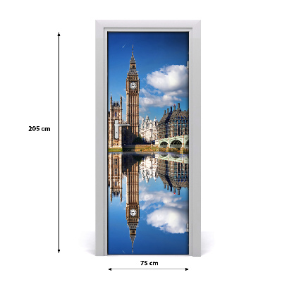 Fototapeta samolepící na dveře Big Ben Londýn
