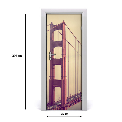 Fototapeta samolepící dveře Most San Francisco