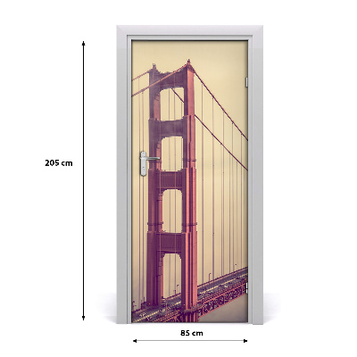 Fototapeta samolepící dveře Most San Francisco