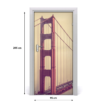 Fototapeta samolepící dveře Most San Francisco
