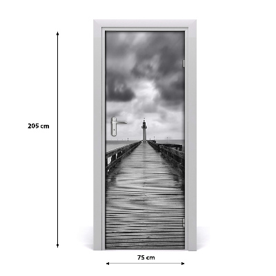 Fototapeta samolepící na dveře mořský maják