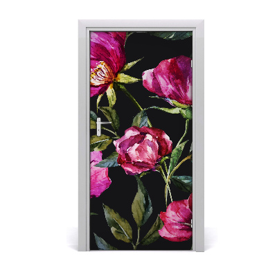 Samolepící fototapeta na dveře mák