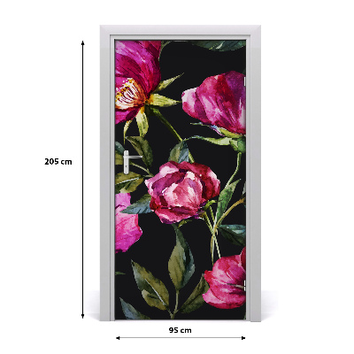 Samolepící fototapeta na dveře mák