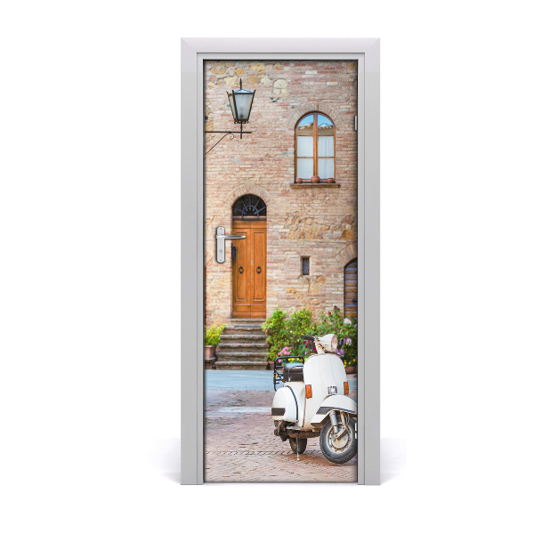 Fototapeta samolepící na dveře italské uličky