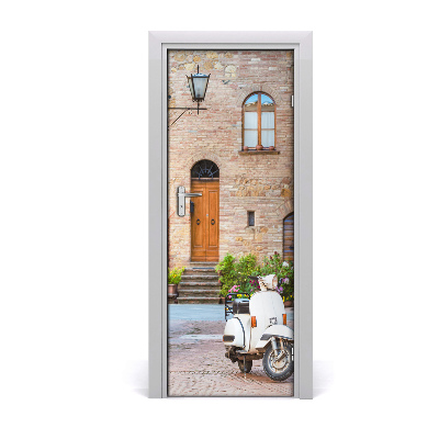 Fototapeta samolepící na dveře italské uličky