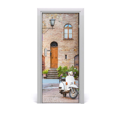 Fototapeta samolepící na dveře italské uličky
