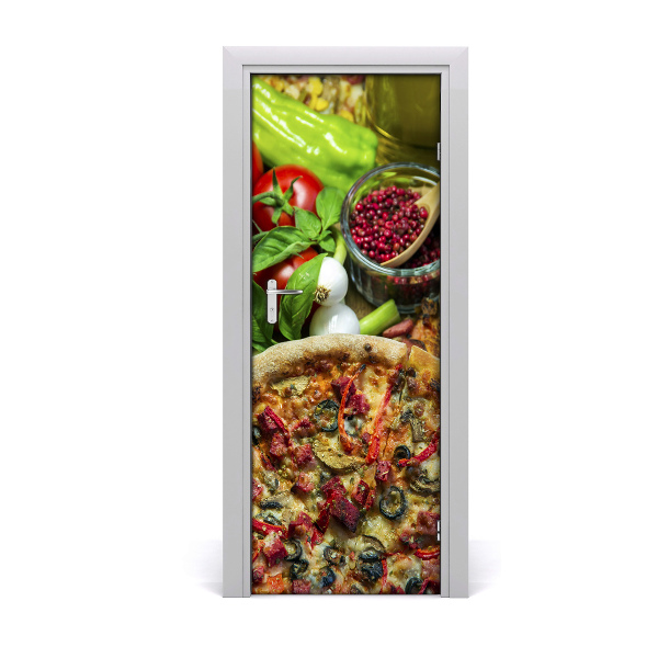 Fototapeta na dveře do domu samolepící Pizza