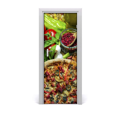 Fototapeta na dveře do domu samolepící Pizza