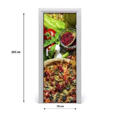 Fototapeta na dveře do domu samolepící Pizza