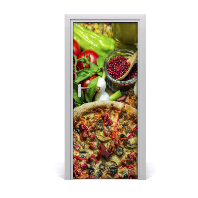 Fototapeta na dveře do domu samolepící Pizza