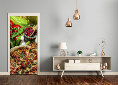 Fototapeta na dveře do domu samolepící Pizza