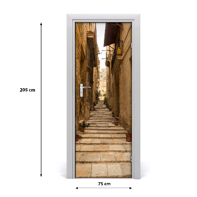 Fototapeta samolepící dveře Malta uličky