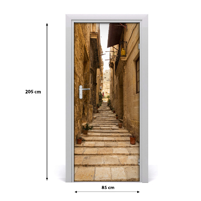 Fototapeta samolepící dveře Malta uličky