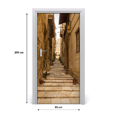 Fototapeta samolepící dveře Malta uličky