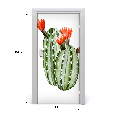 Samolepící fototapeta na dveře Kaktusy